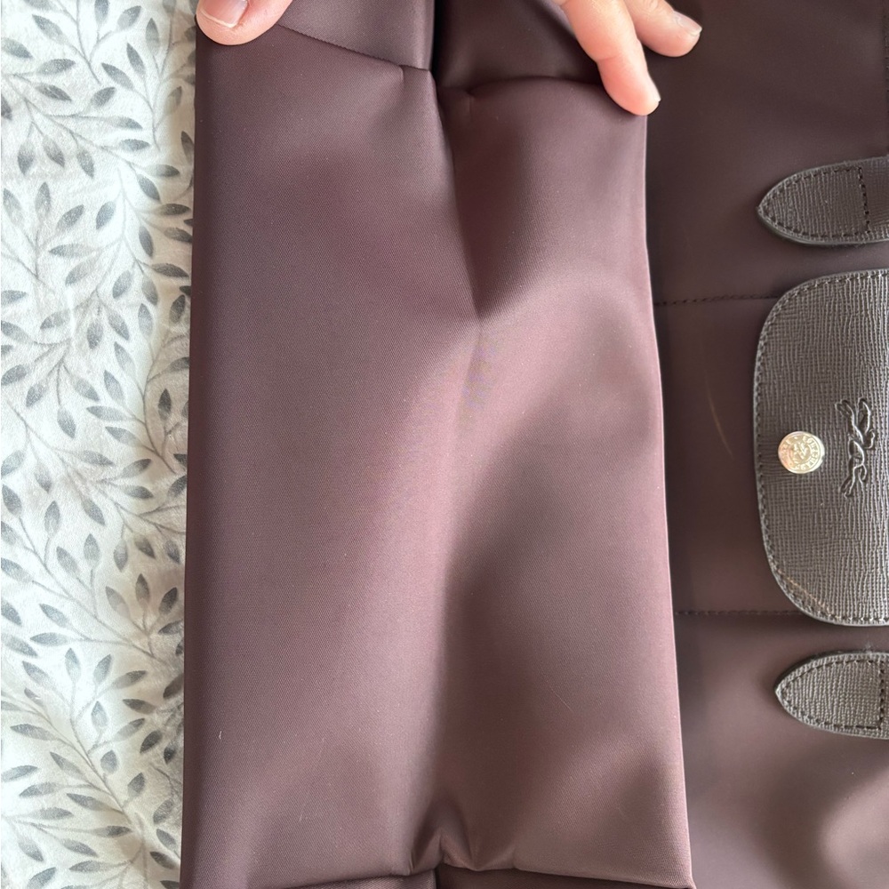 Longchamp brown zippered tote/crossbody - Picture 3 of 6